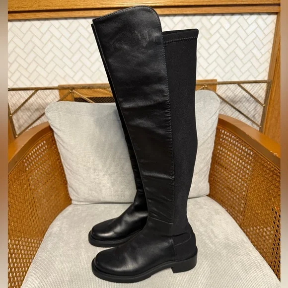 Stuart Weitzman 5050 Bold Over the Knee Boot Black